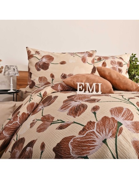 Lenjeria de pat creponată Davina EMI – confort și stil fără călcare