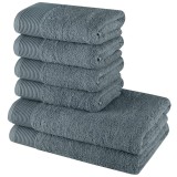 Set prosoape de baie EMI 100% bumbac – 6 bucăți