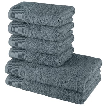 Set prosoape de baie EMI din bumbac 100% – 6 bucăți