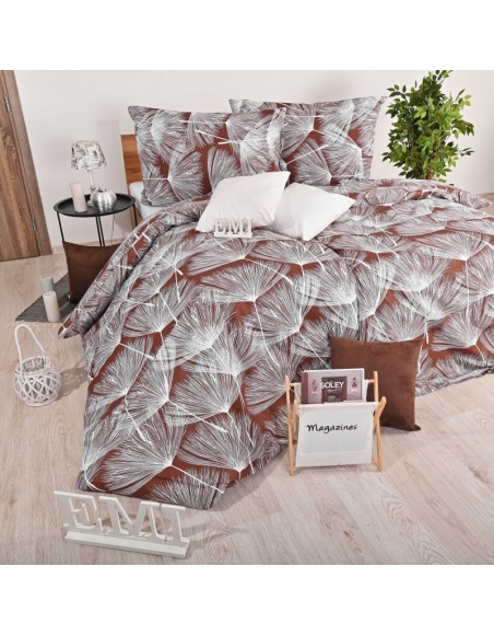 Lenjerie de pat Alvaro EMI – maro, 100% bumbac deluxe