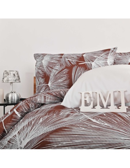 Lenjerie de pat Alvaro EMI – maro, 100% bumbac deluxe