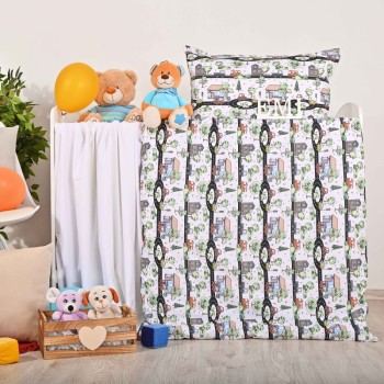 Lenjerie de pat pentru copii City EMI – bumbac 100%