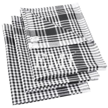 Set prosoape de bucătărie negre 3 buc EMI