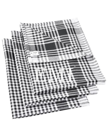 Set prosoape de bucătărie negre 3 buc EMI