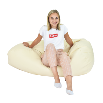 Fotoliu puf relax în formă de pară bej EMI