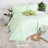set_complet_lenjerie_pat_damasc_verde_emi_aspect_elegant