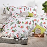 set_complet_lenjerie_pat_craciun_bumbac_deluxe_emi