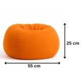 Sedací vak oranžový leňošník EMI