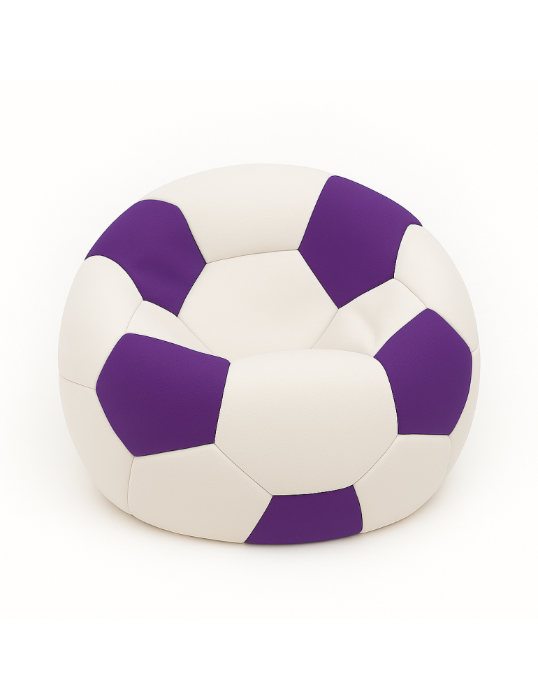Sedací_vak_futbalová_lopta_malá_bielofialová_EMI Sedací_vak_futbalová_lopta_malá_bielofialová_EMI