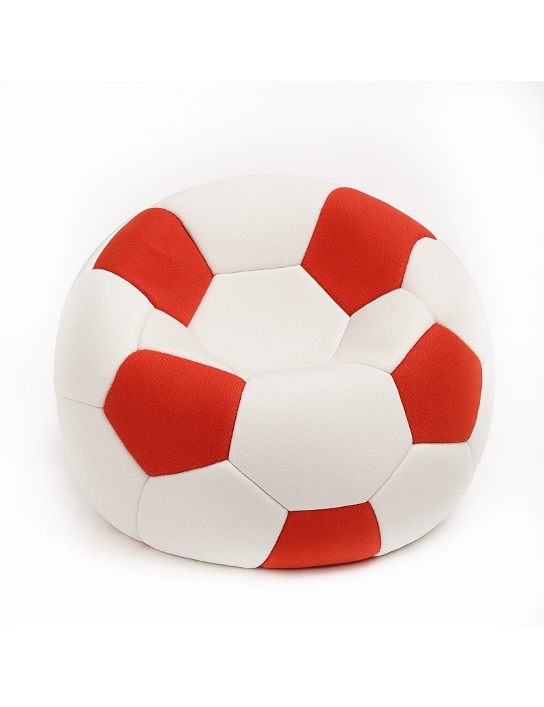 Sedací vak futbalová lopta malá bieločervená EMI Sedací vak futbalová lopta malá bieločervená EMI