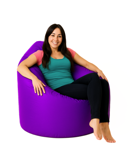 Sedací vak hruška fialová EMI