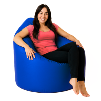 Sedací vak hruška modrá EMI