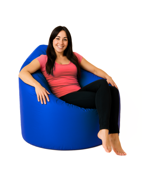 Sedací vak hruška modrá EMI