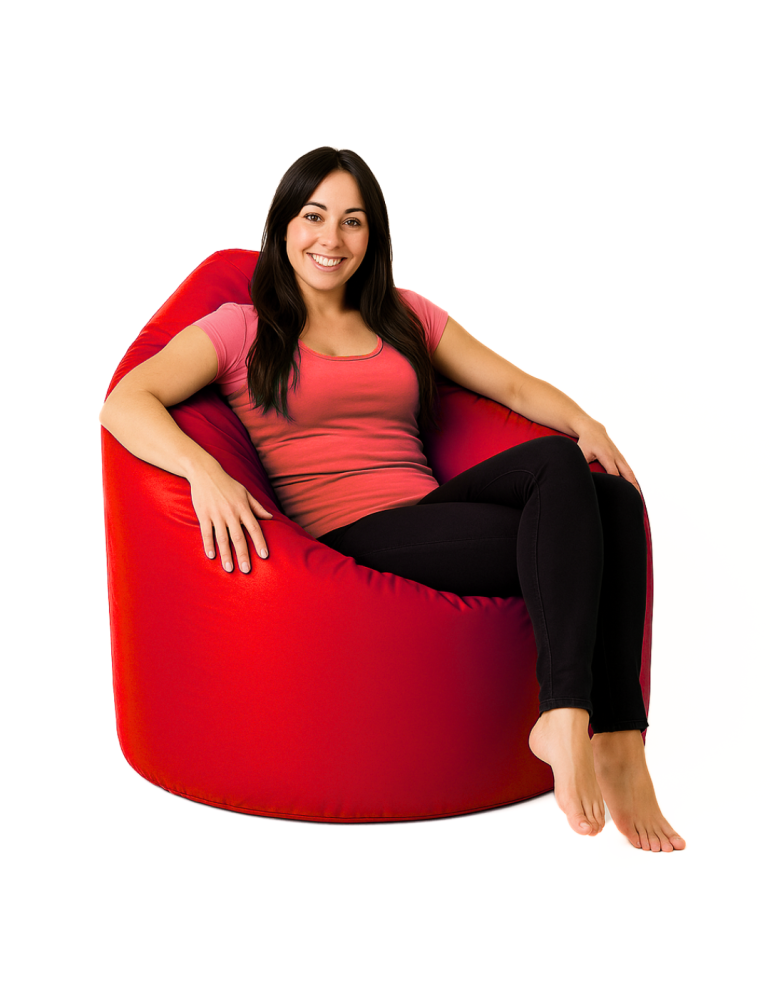 Sedací vak hruška červená EMI