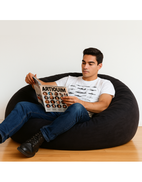 Geantă pentru scaune ball suede negru EMI