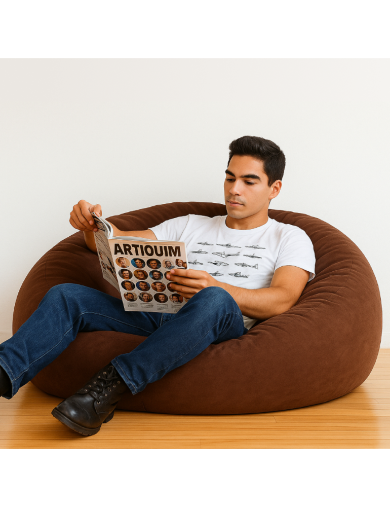 Geantă pentru scaune ball suede maro închis EMI Geantă pentru scaune ball suede maro închis EMI