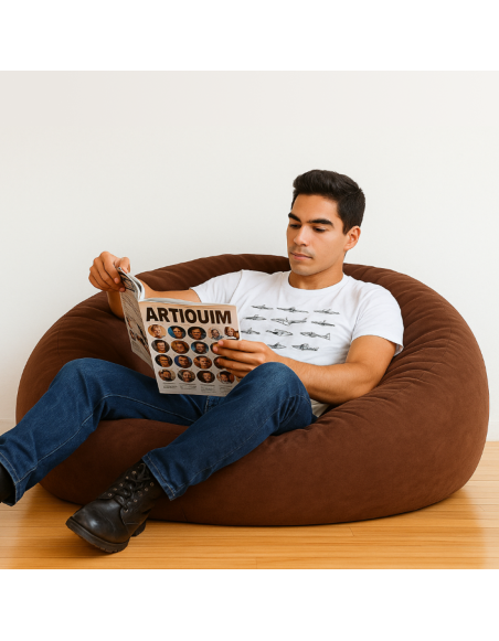 Geantă pentru scaune ball suede maro închis EMI