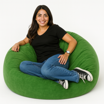Geantă pentru scaune ball suede verde EMI