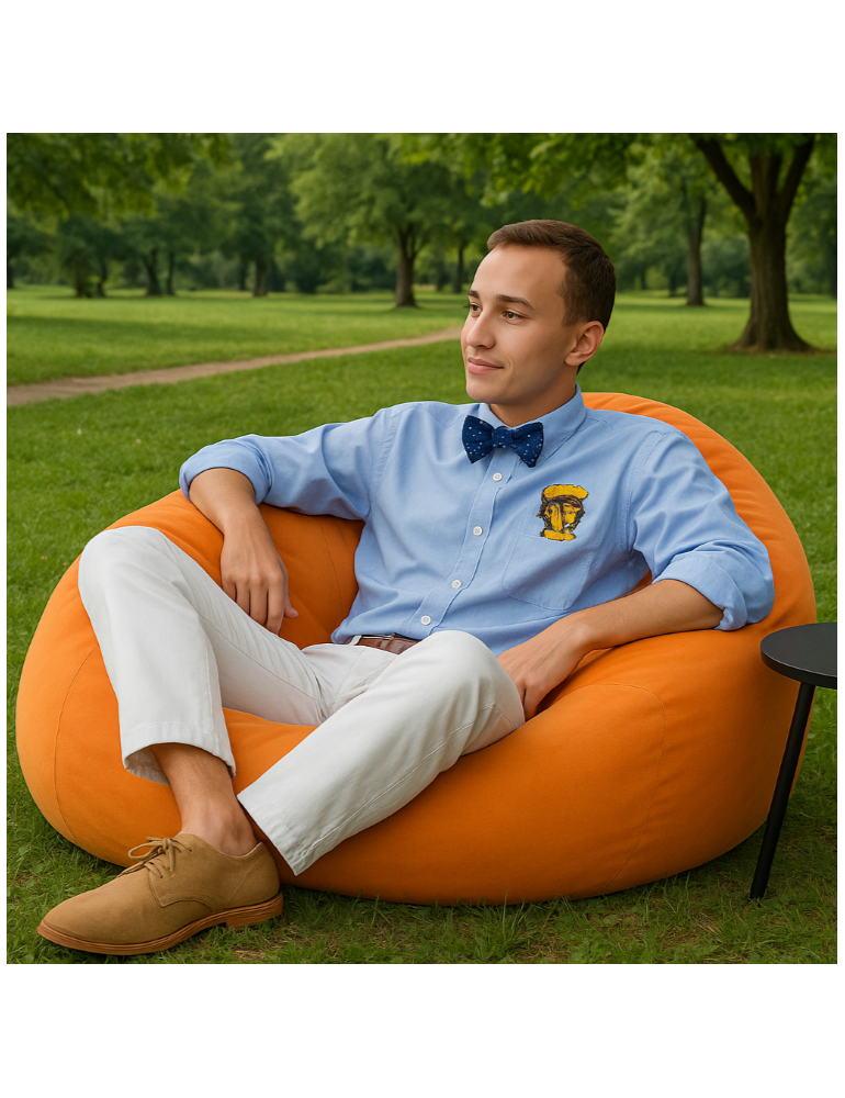 Geantă scaun minge suede portocaliu EMI Geantă scaun minge suede portocaliu EMI