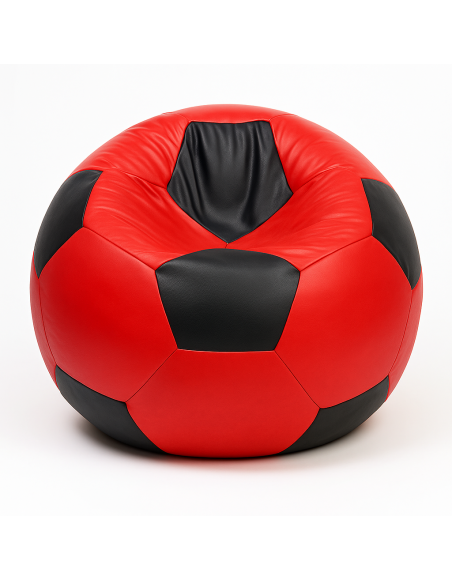 Scaune sac mingea de fotbal roșu-negru EMI