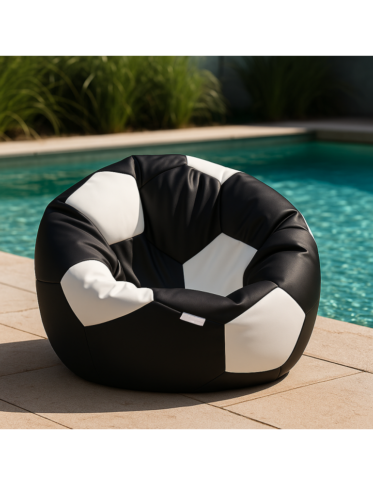 Scaune sac mingea de fotbal alb-negru EMI Scaune sac mingea de fotbal alb-negru EMI