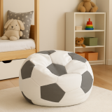 Geantă de scaun minge de fotbal alb-gri EMI