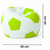 Scaun sac mingea de fotbal mici alb EMI