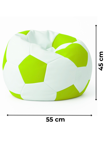 Scaun sac mingea de fotbal mici alb EMI