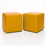 Scaun sac taburet cub galben EMI