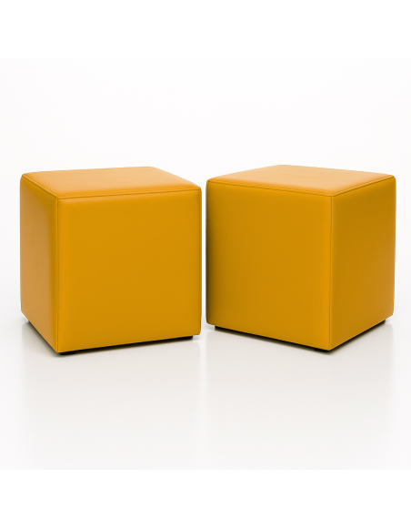 Scaun sac taburet cub galben EMI