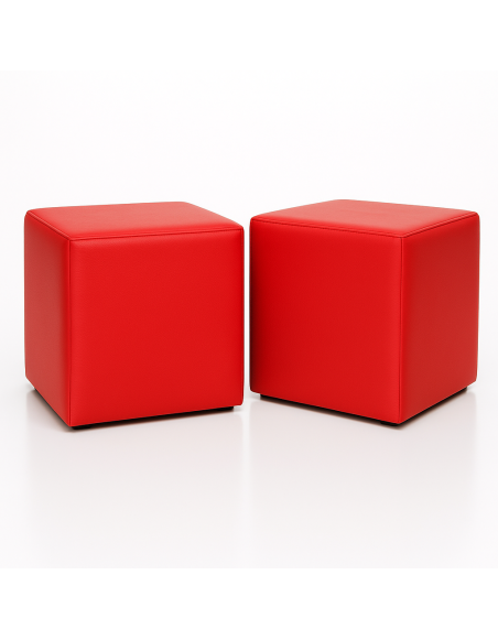 Scaun sac taburet cub roșu EMI