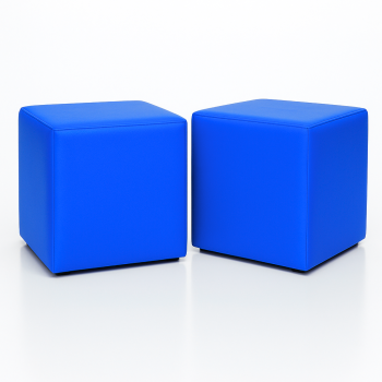 Scaun sac taburet cub albastru EMI
