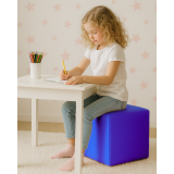 Scaun sac taburet cub albastru EMI