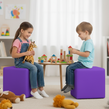 Scaun sac scaun scaun cub violet EMI