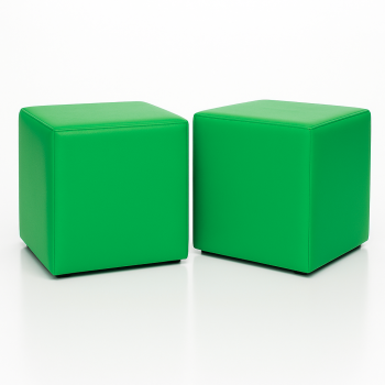 Scaun sac taburet cub verde EMI