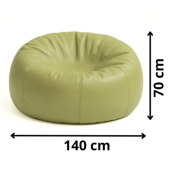 Geantă de canapea din piele ecologică cu bilă de măsline EMI