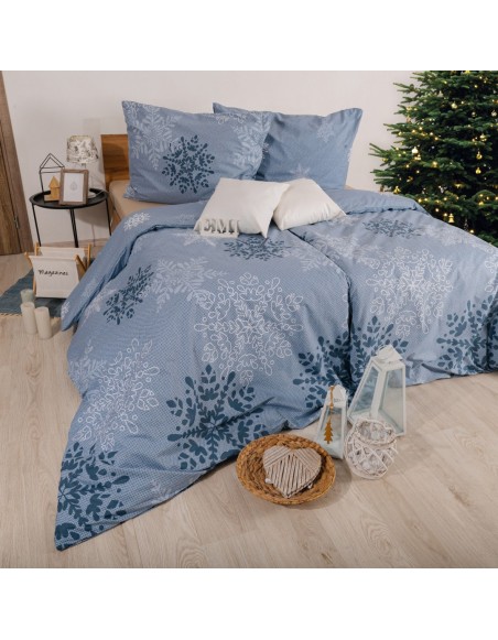 Lenjerie de pat din bumbac de Crăciun Hollis EMI
