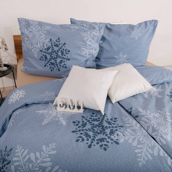 Lenjerie de pat din bumbac de Crăciun Hollis EMI