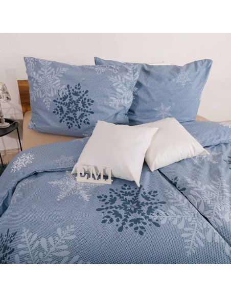 Lenjerie de pat din bumbac de Crăciun Hollis EMI