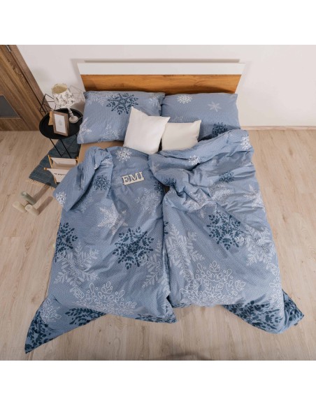 Lenjerie de pat din bumbac de Crăciun Hollis EMI