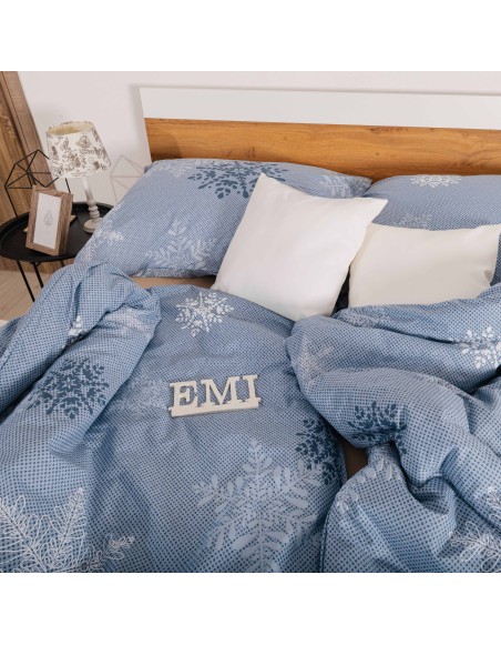 Lenjerie de pat din bumbac de Crăciun Hollis EMI