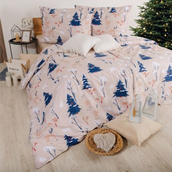 Lenjerie de pat de Crăciun din bumbac Frostelle EMI