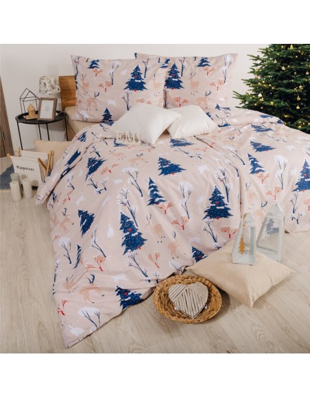 Lenjerie de pat de Crăciun din bumbac Frostelle EMI