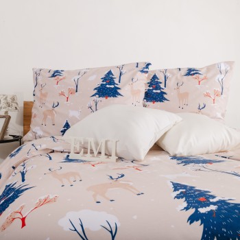 Lenjerie de pat de Crăciun din bumbac Frostelle EMI