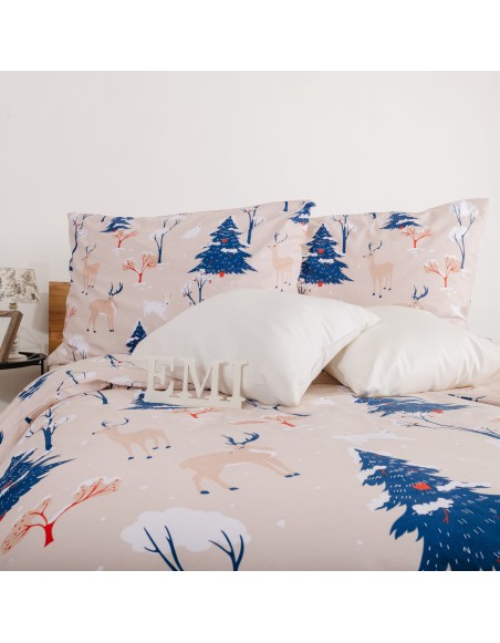 Lenjerie de pat de Crăciun din bumbac Frostelle EMI