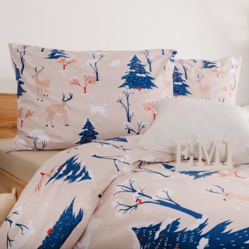 Lenjerie de pat de Crăciun din bumbac Frostelle EMI