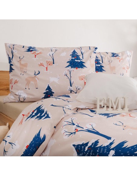 Lenjerie de pat de Crăciun din bumbac Frostelle EMI