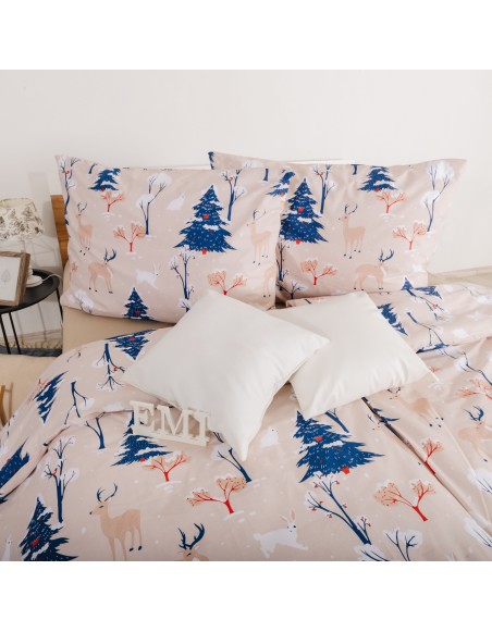 Lenjerie de pat de Crăciun din bumbac Frostelle EMI