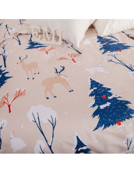 Lenjerie de pat de Crăciun din bumbac Frostelle EMI
