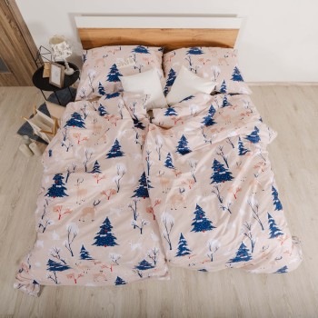 Lenjerie de pat de Crăciun din bumbac Frostelle EMI